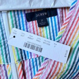 J. Crew seersucker blouse